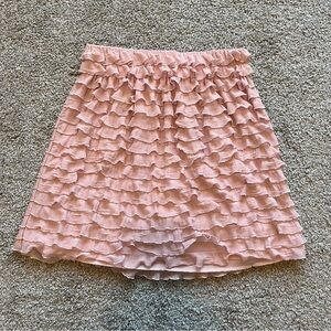 Pink Ruffled Women's Skirt
